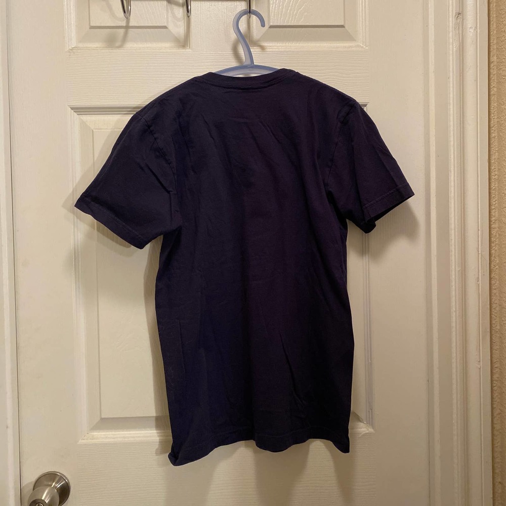 American Apparel Navy Blue Cat T-shirt Humor - Unisex S - Picture 4 of 4